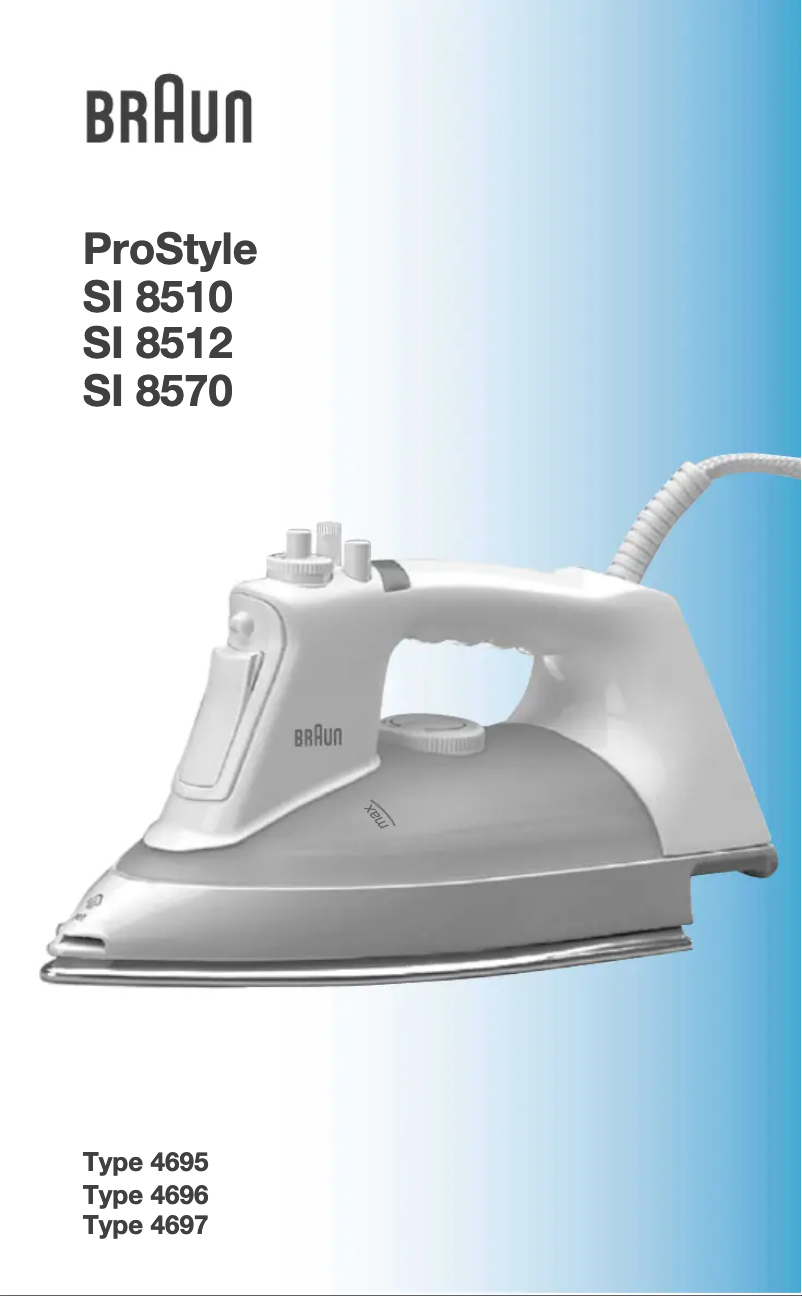 First page image of the manual for ProStyle SI 8512