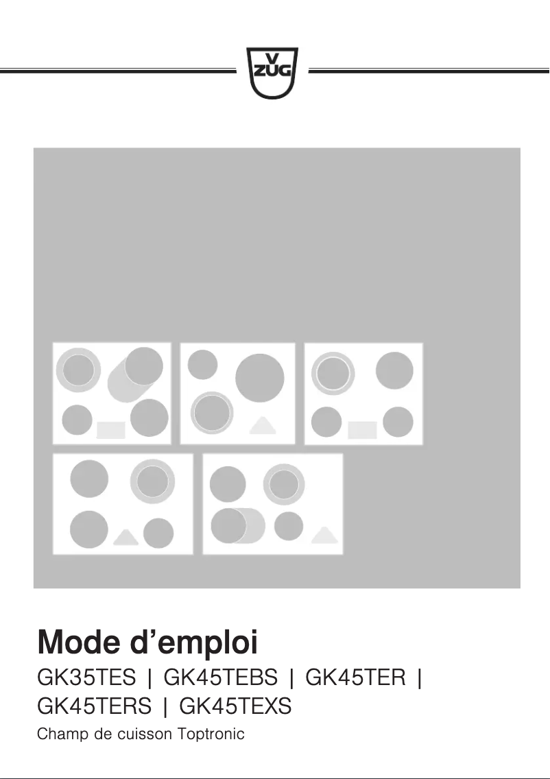 First page image of the manual for GK45TESCO