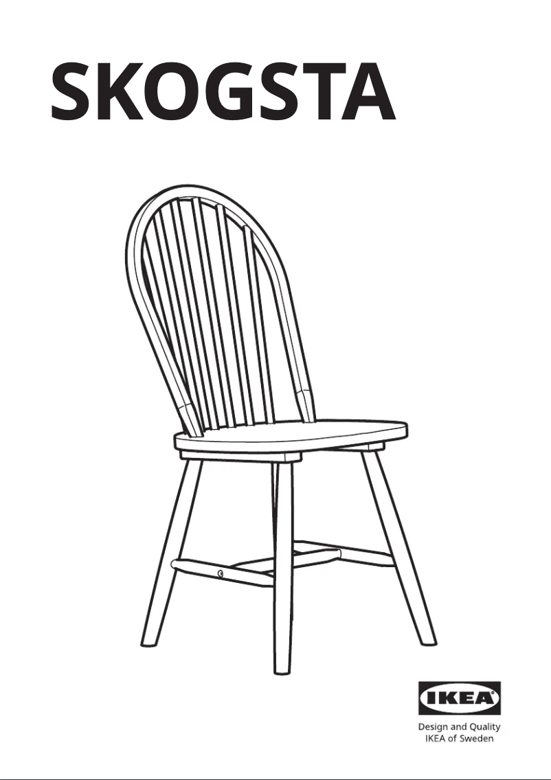 First page image of the manual for SKOGSTA 505.448.67