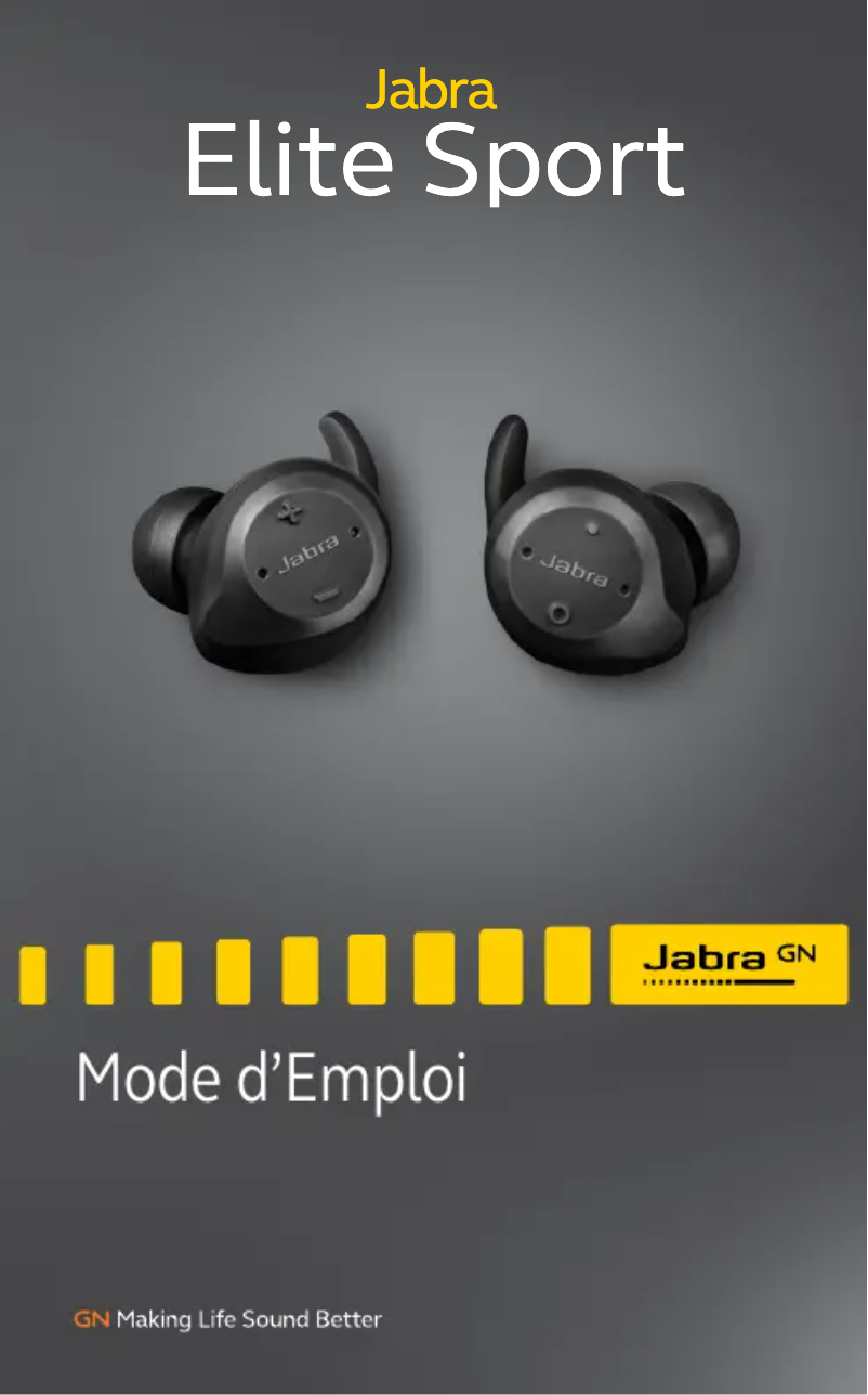 Page 1 of the manual User Manual Jabra Elite Sport