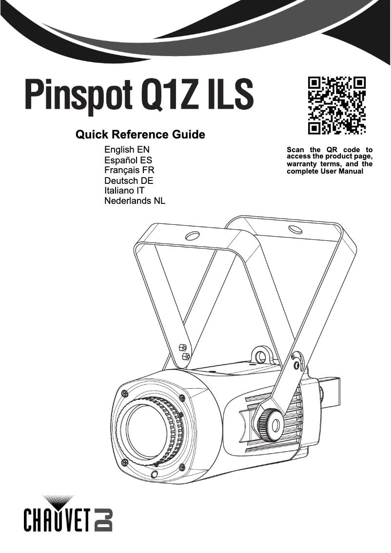 Page 1 of the manual User Manual Chauvet Pinspot Q1Z ILS