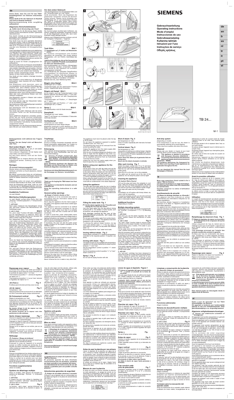 Page 1 of the manual User Manual Siemens KD32F420