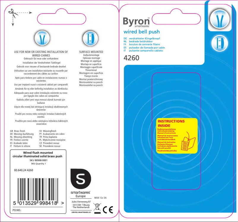 First page image of the manual for 4260