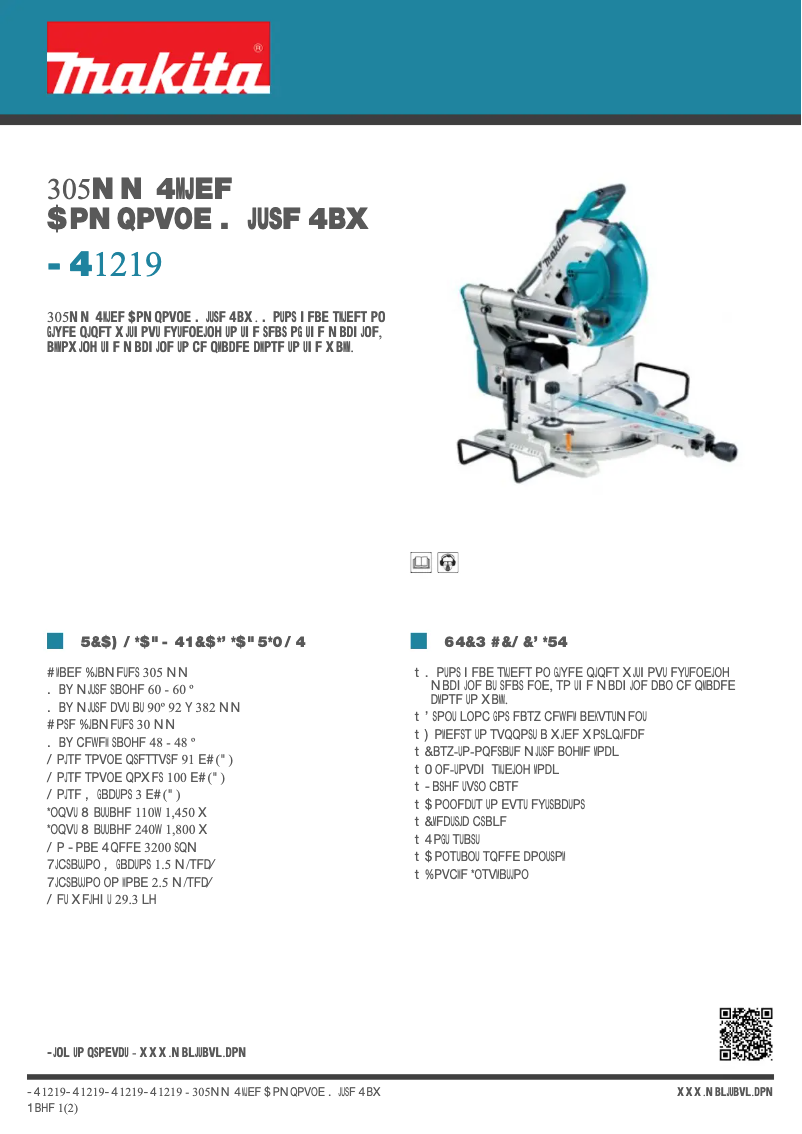 First page image of the manual for LS1219