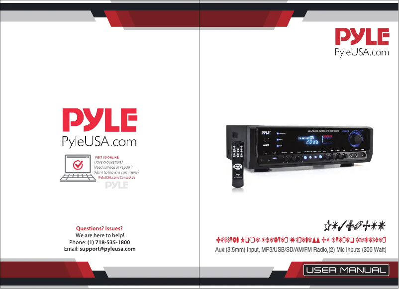 Page 1 of the manual User Manual Pyle PT390BTU