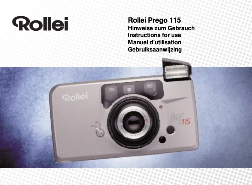 First page image of the manual for Prego 115