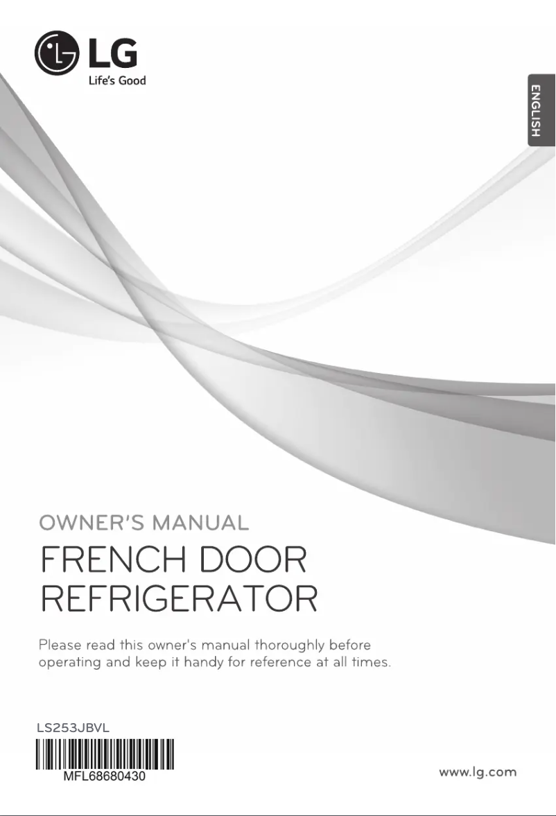 First page image of the manual for LS253JBVL