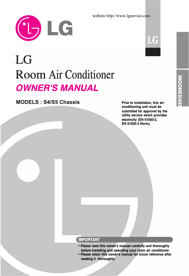 First page image of the manual for HS-C1264FF0