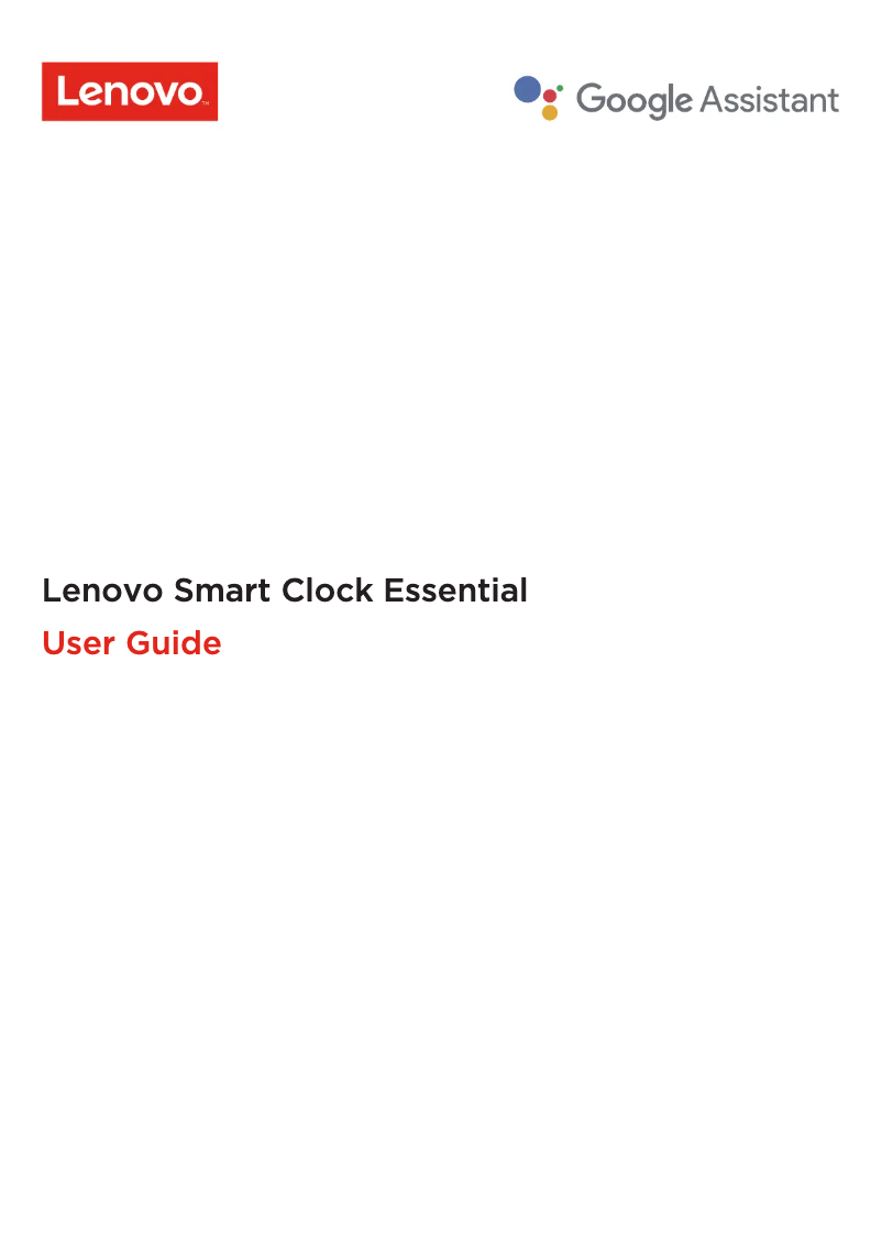First page image of the manual for Smart Clock Essential CD-4N341Y