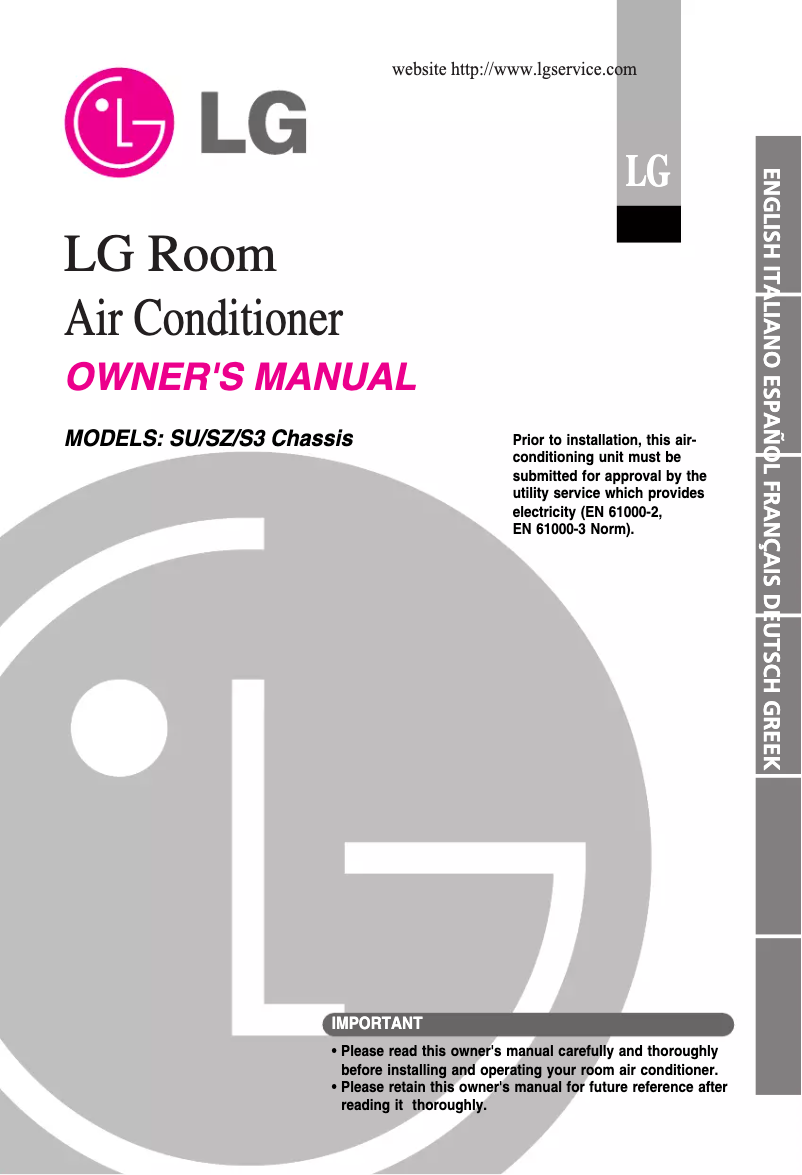 Page 1 of the manual User Manual LG C18AHR