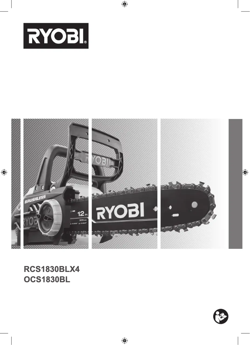 Page 1 of the manual User Manual RYOBI OCS1830BL