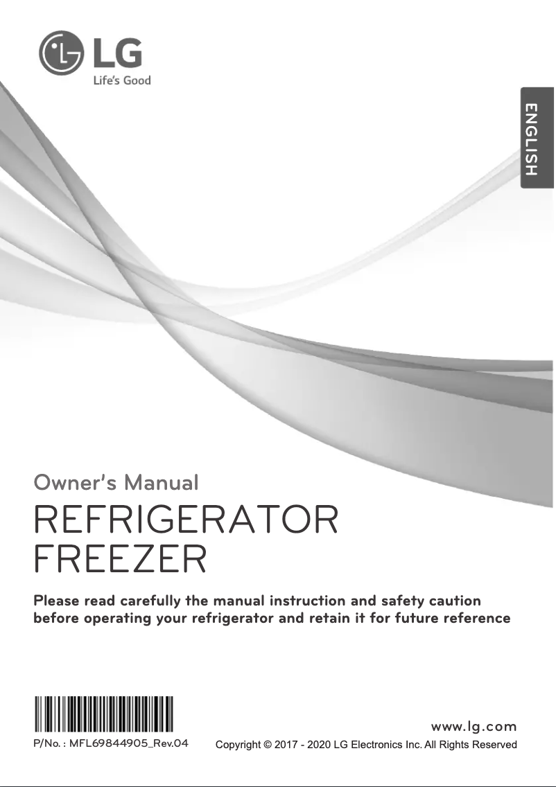 First page image of the manual for GN-H702HLHQ