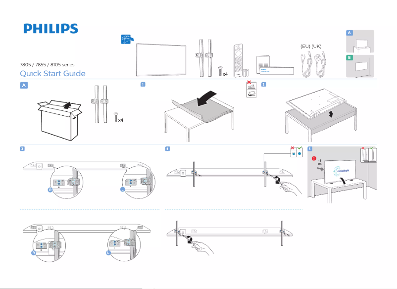 First page image of the manual for 58PUS7805