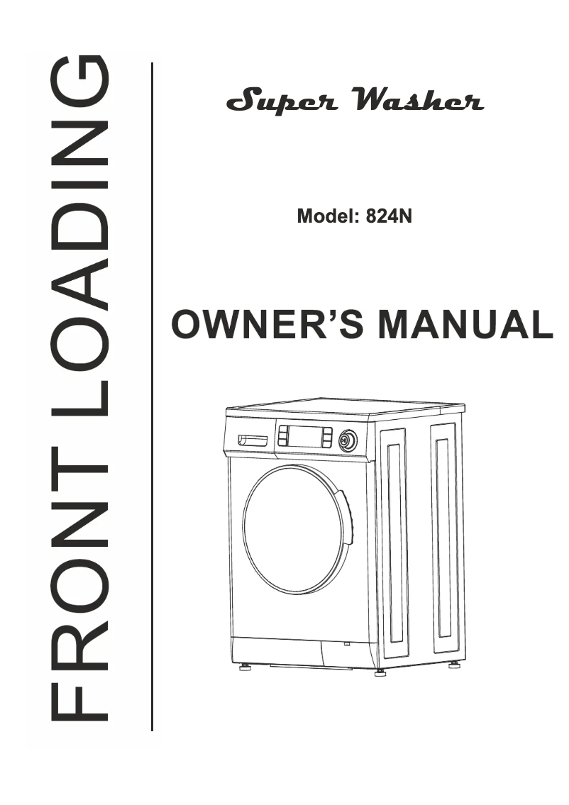 First page image of the manual for EW-824-N