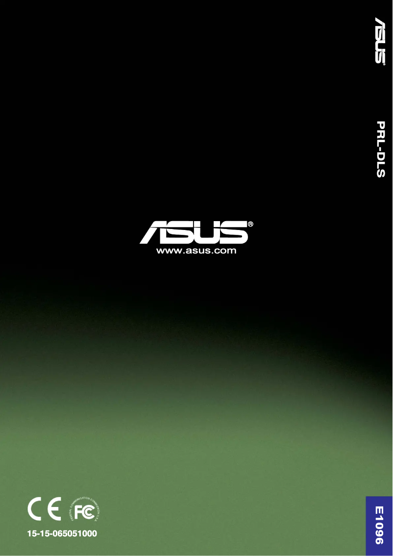 Page 1 of the manual User Manual Asus PRL-DLS