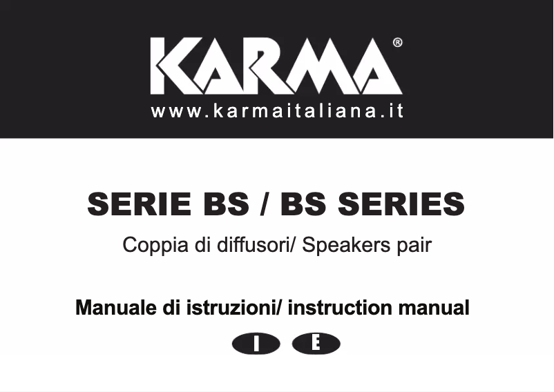 Page 1 of the manual User Manual Karma BS 54W