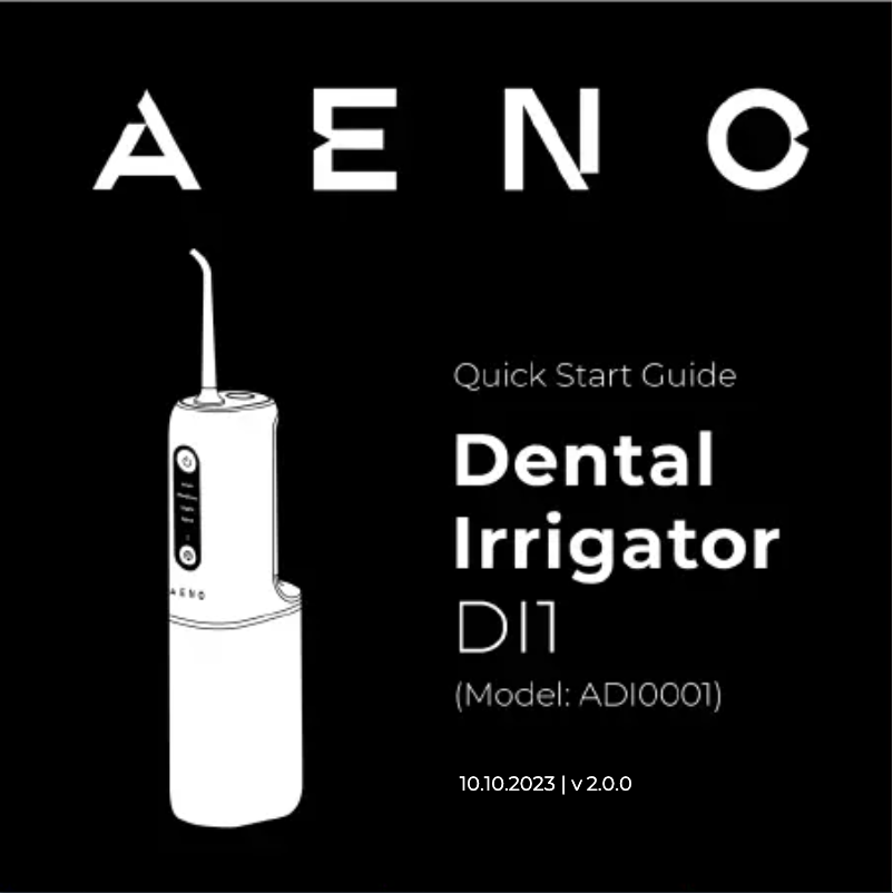 Page 1 of the manual Quick Start Guide AENO DI1