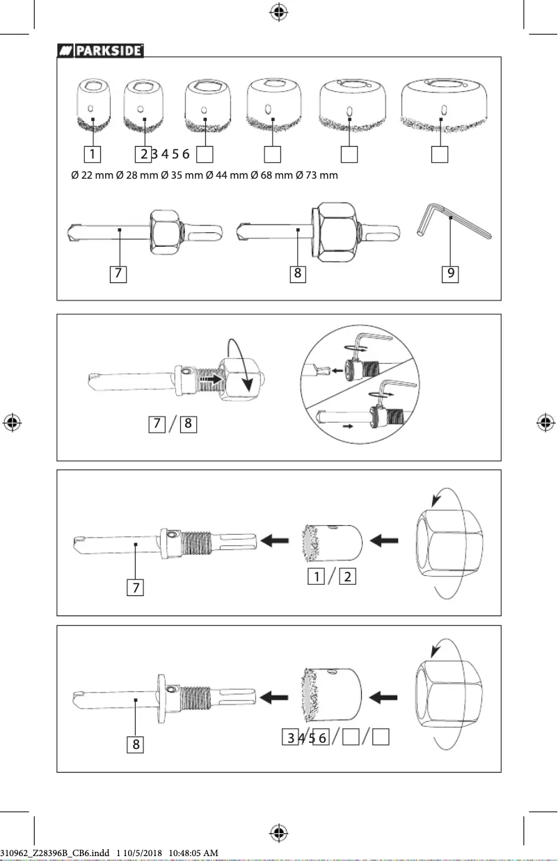 Page 1 of the manual User Manual Parkside Z28396B