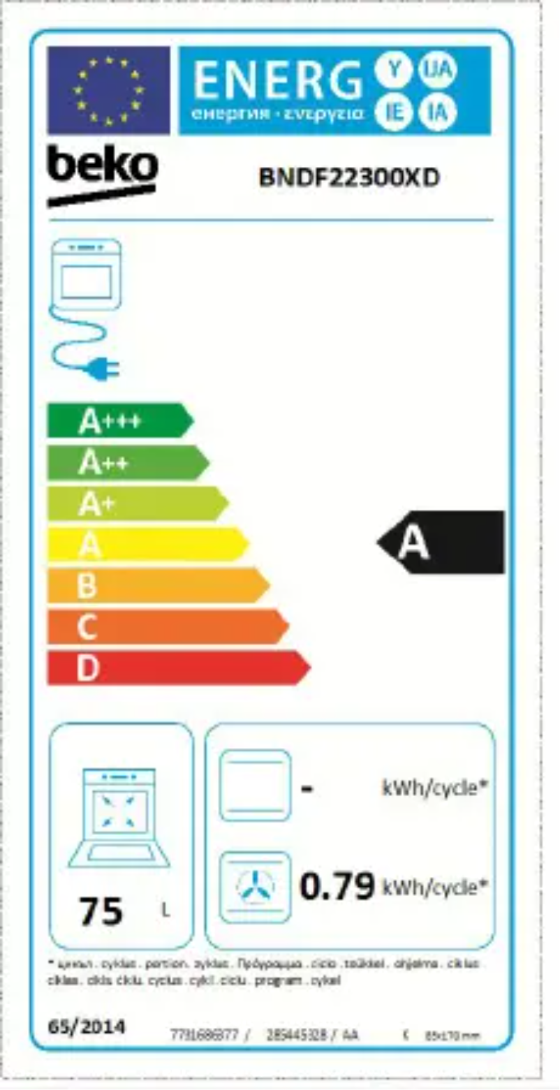 First page image of the manual for BNDF22300XD