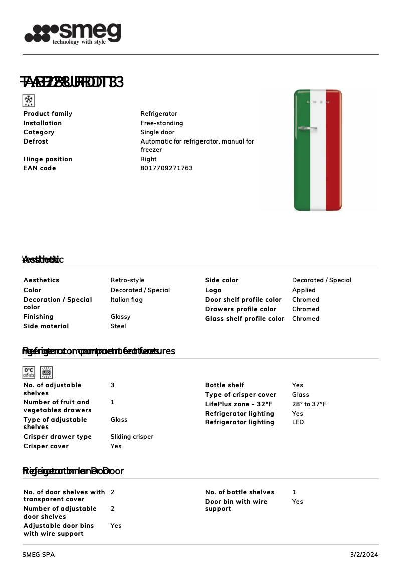 First page image of the manual for FAB28URDIT3