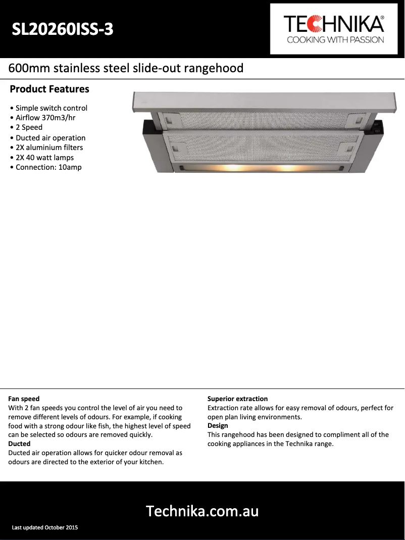 Image de la première page du manuel de l'appareil SL20260ISS-3