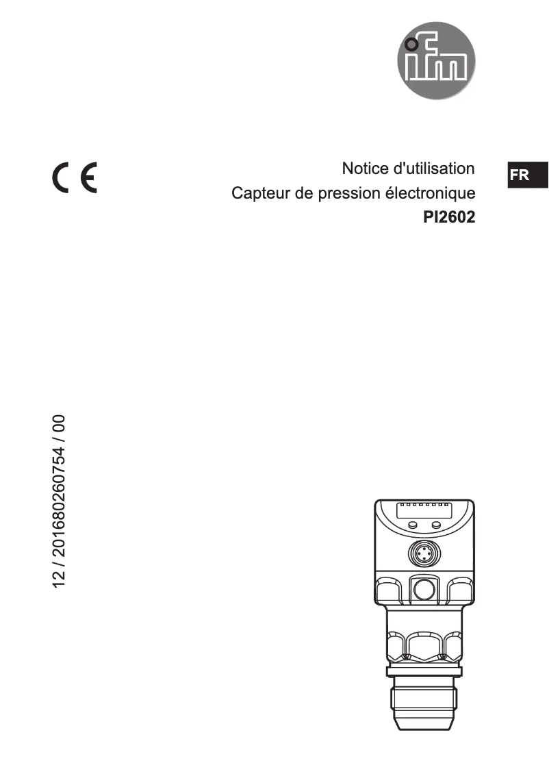 First page image of the manual for PI2602