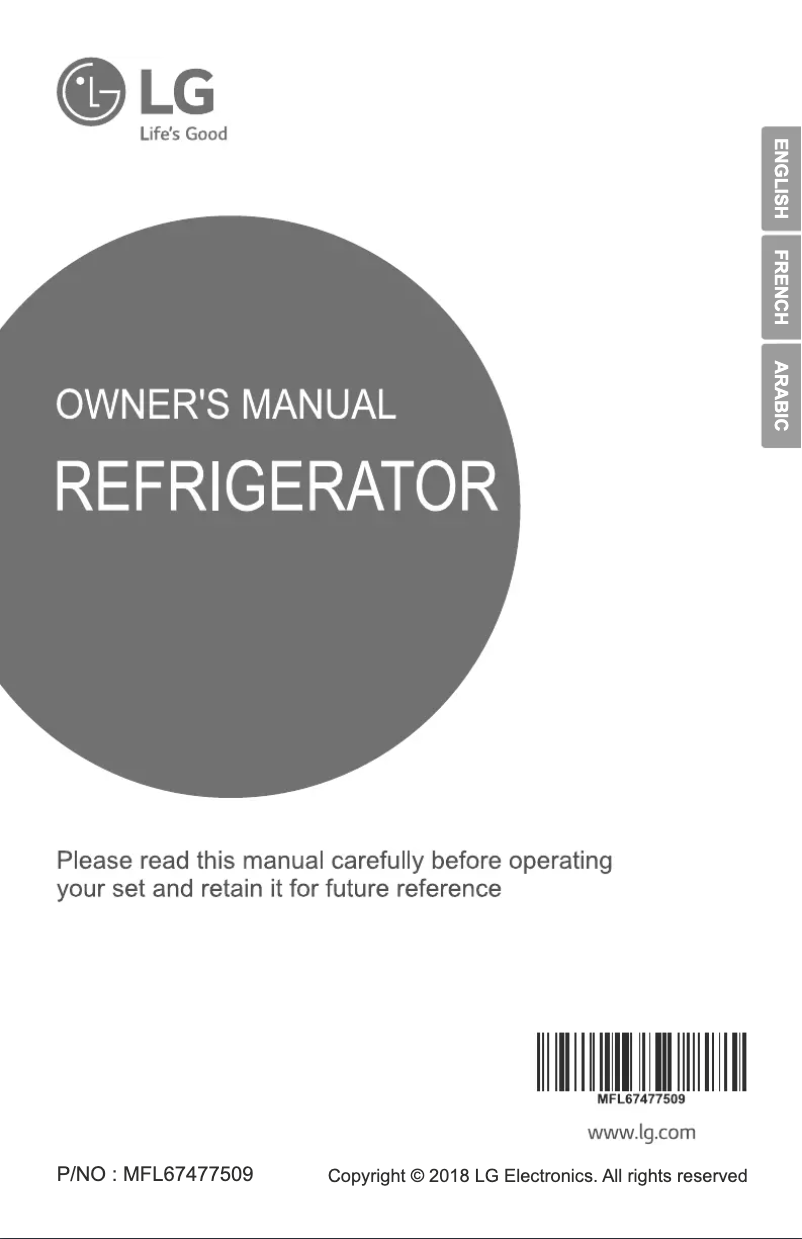 Page 1 of the manual User Manual LG GL-C432HQCN