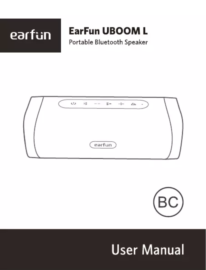 Page 1 of the manual User Manual EarFun UBOOM L