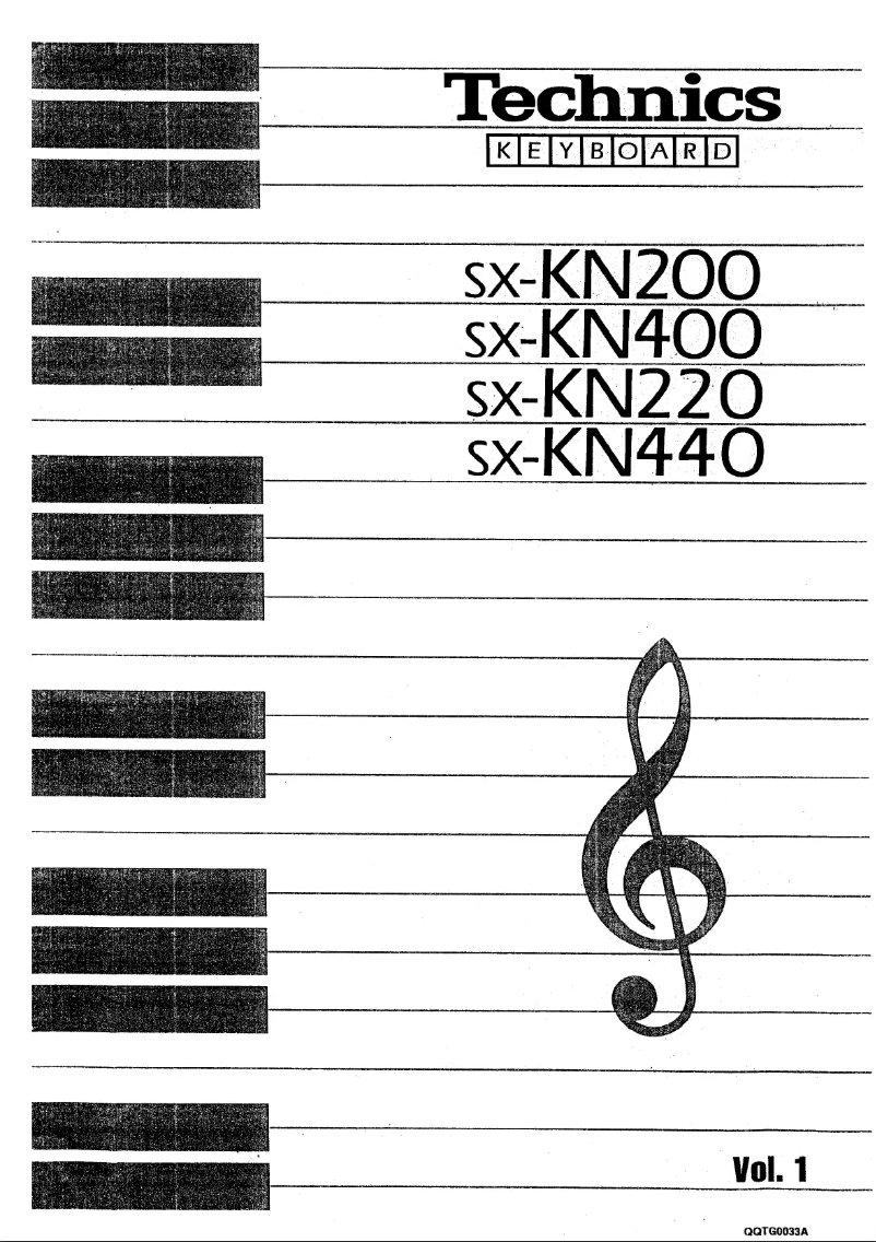First page image of the manual for SX-KN200