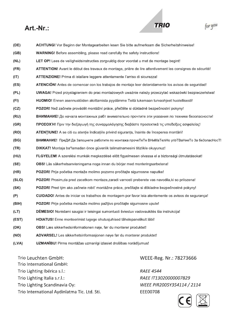 First page image of the manual for Figaro