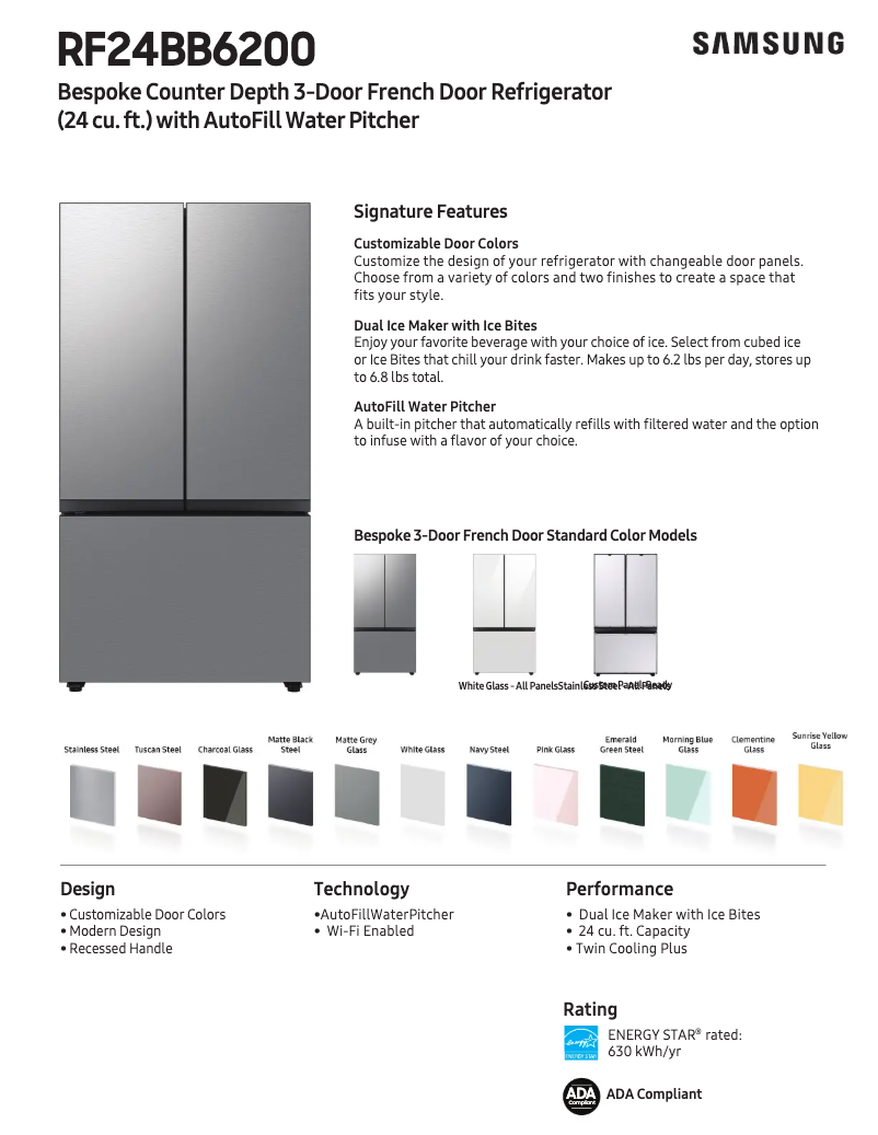 First page image of the manual for RF24BB620012