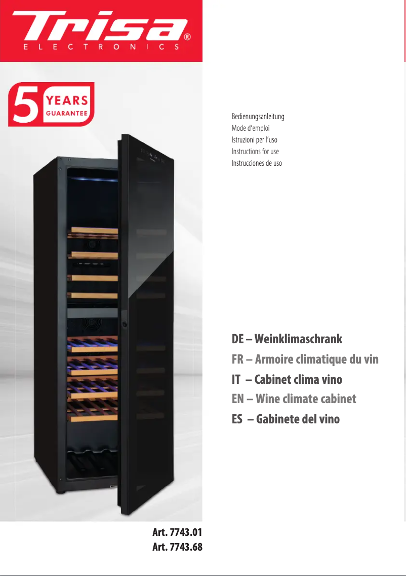 First page image of the manual for 7743