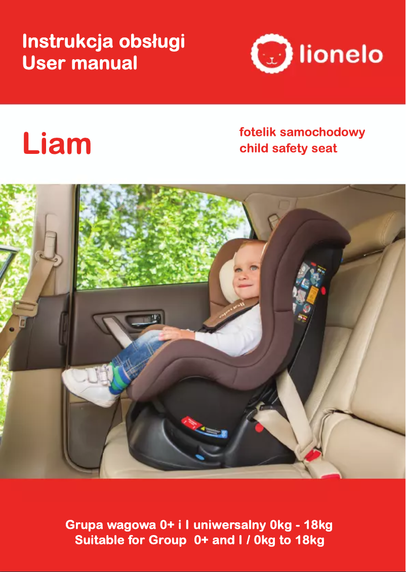 Page 1 de la notice Manuel utilisateur Lionelo Liam