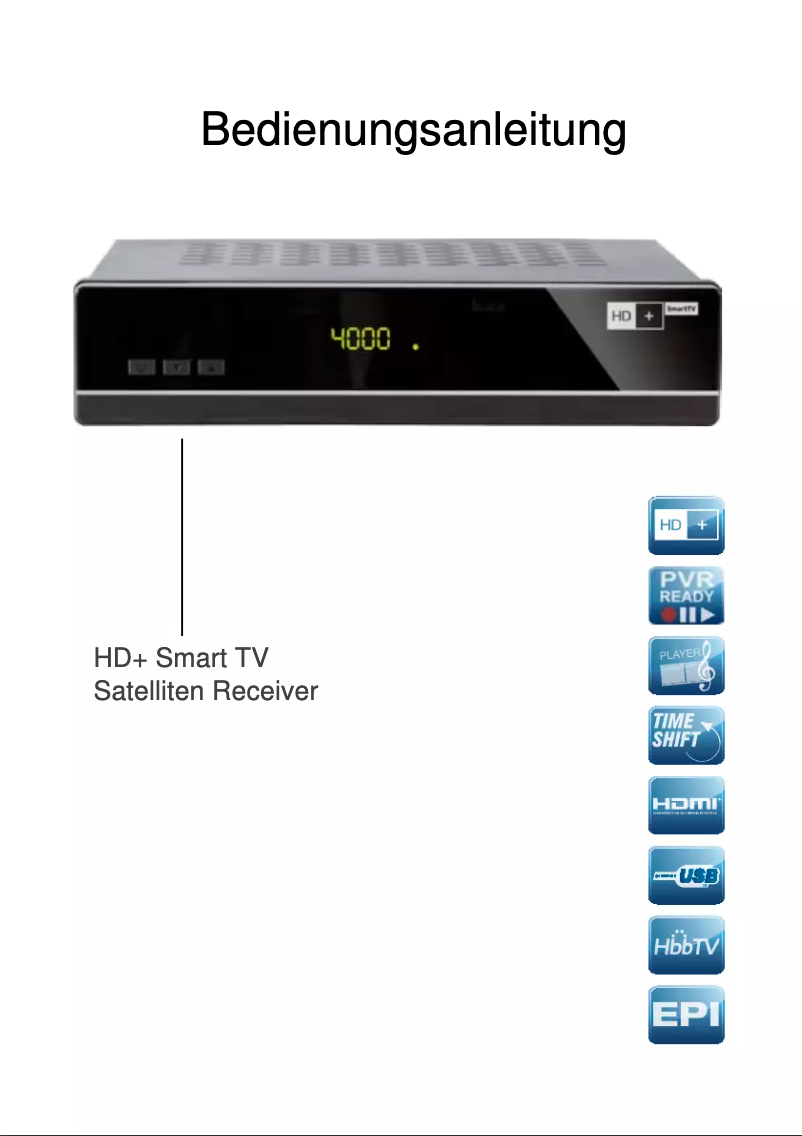 Page 1 of the manual User Manual Telestar DIGIO 33i HD+