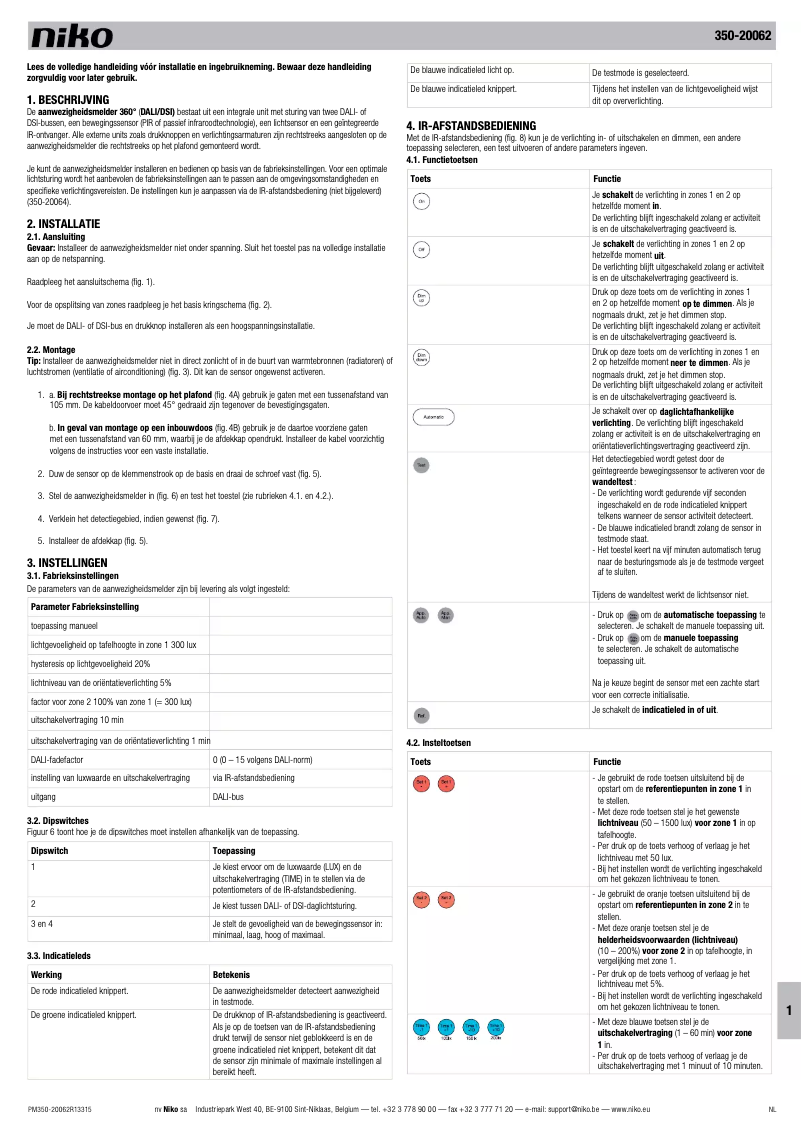 First page image of the manual for 350-20062