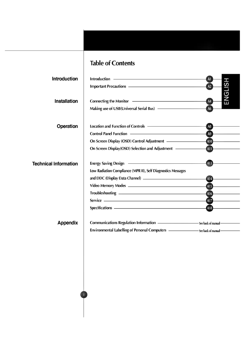 First page image of the manual for LM577BA