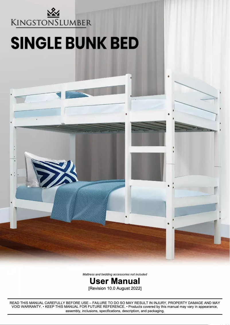 First page image of the manual for FURBBDKNGA11W