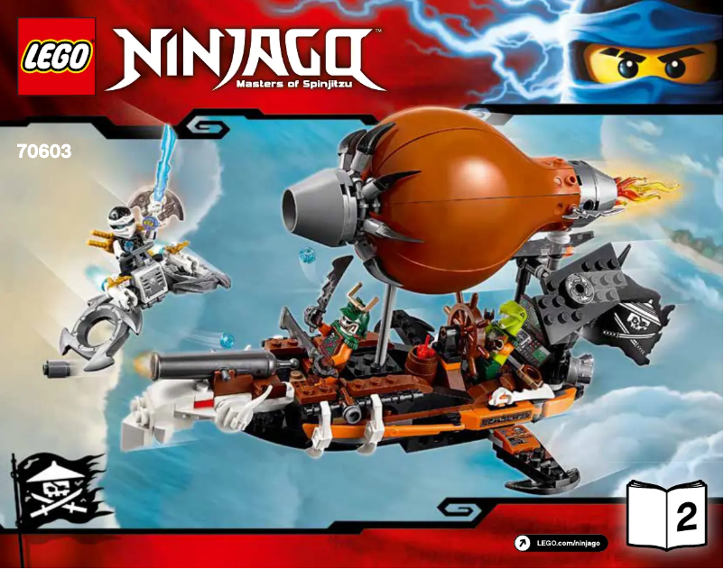 First page image of the manual for Ninjago 70603