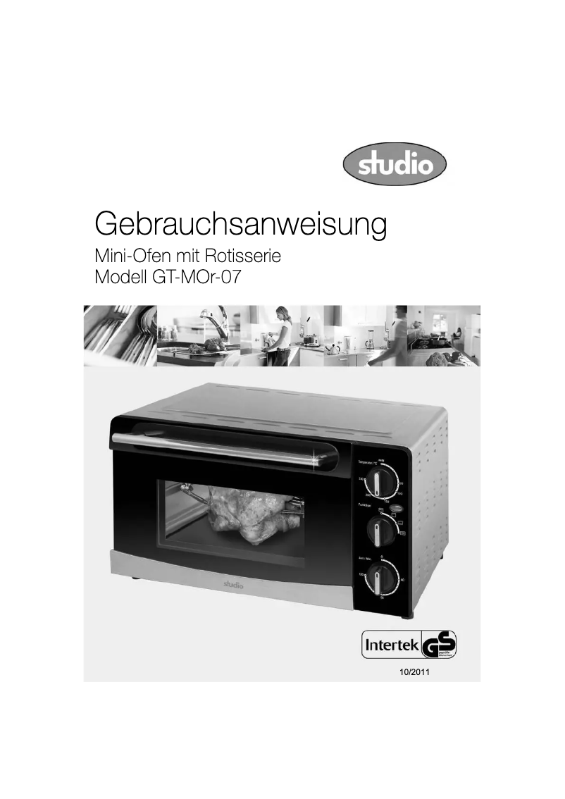 Page 1 of the manual User Manual Studio GT-MOR-07