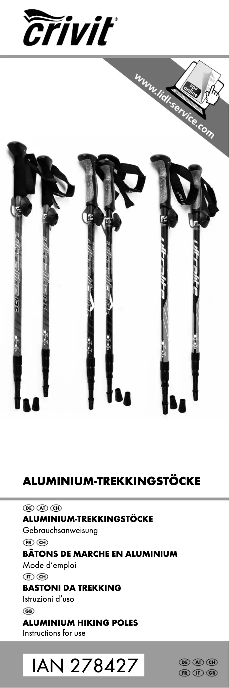 Page 1 of the manual User Manual Crivit IAN 278427