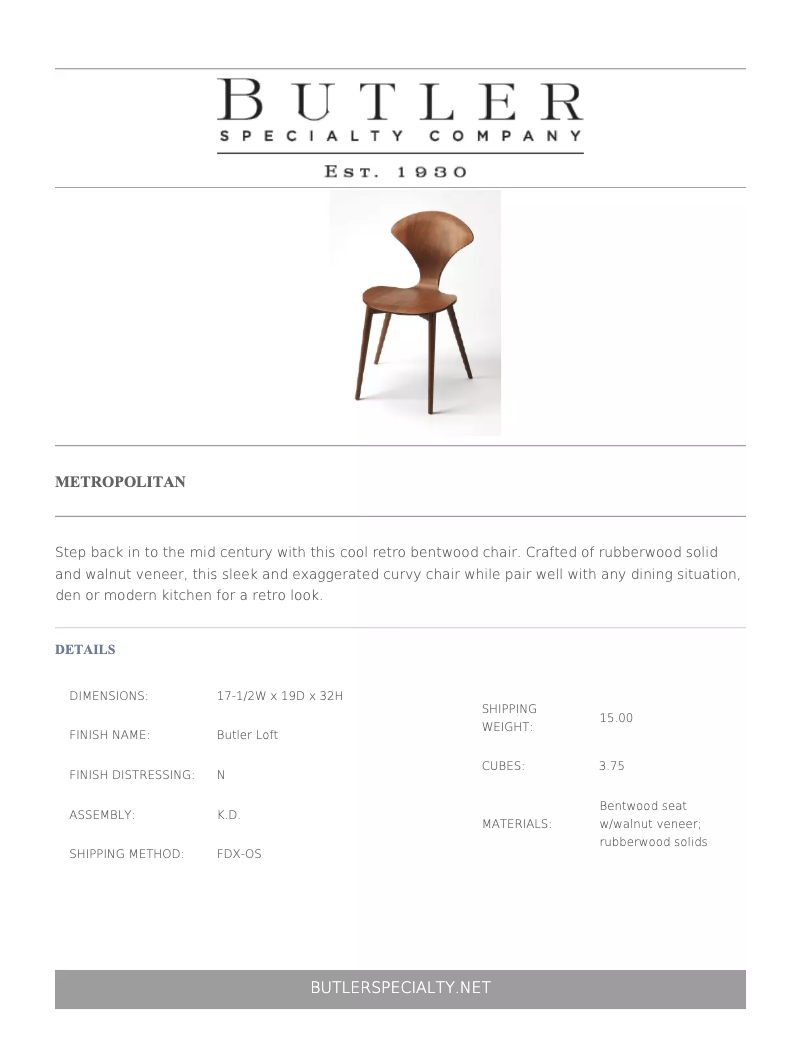 First page image of the manual for Metropolitan 6178140