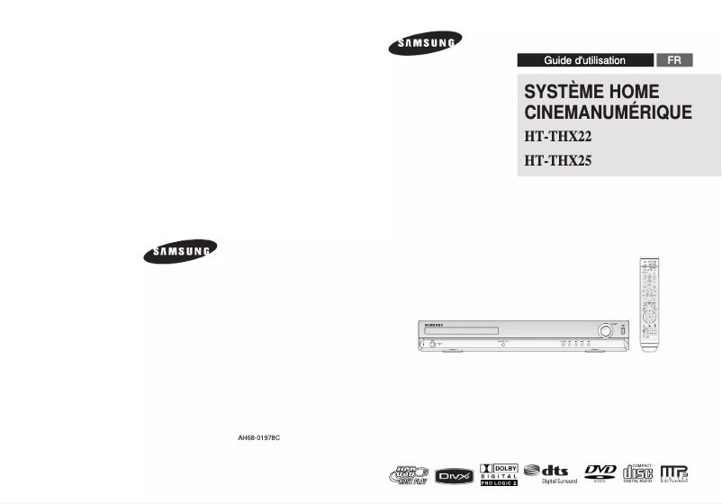 Page 1 of the manual User Manual Samsung HT-TX22