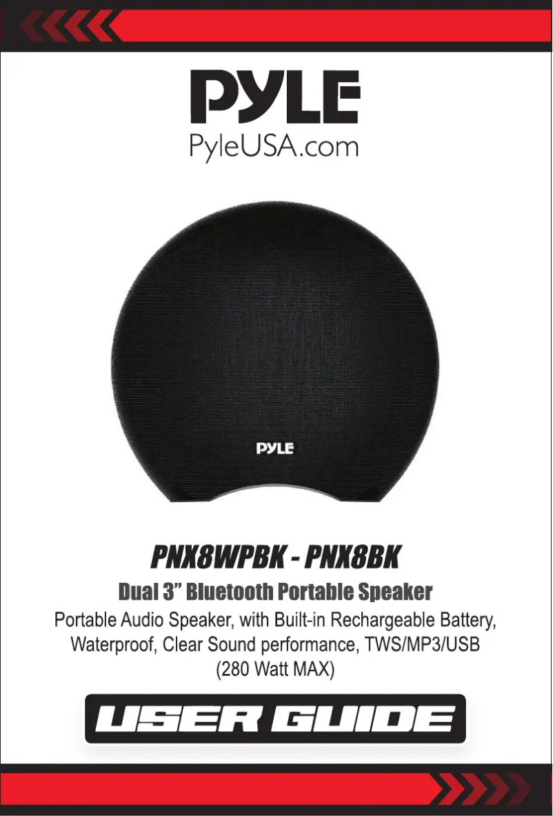 First page image of the manual for PNX8WPBK