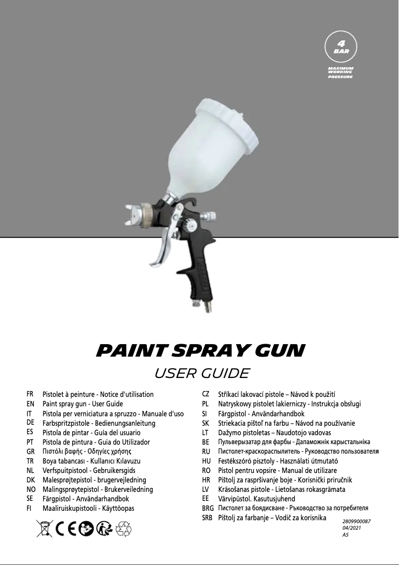 Page 1 of the manual User Manual Abac G-550F