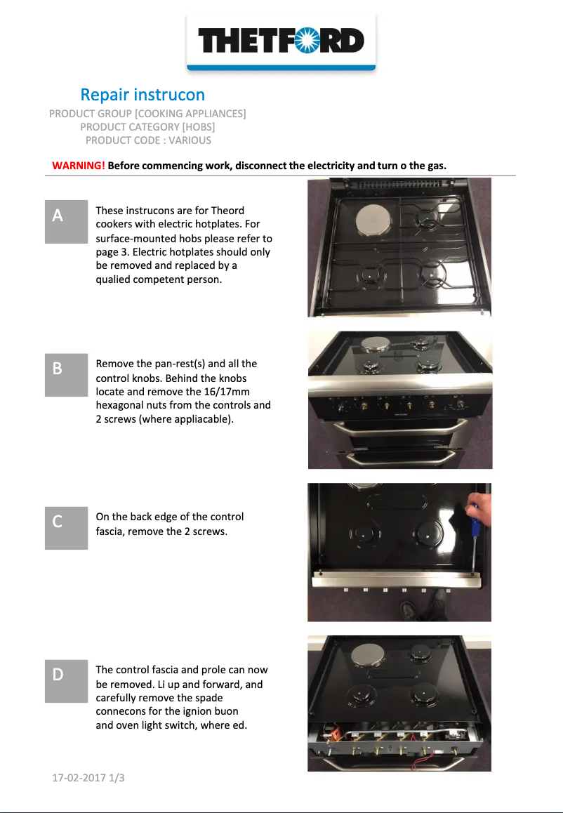 First page image of the manual for K1500 SCK40