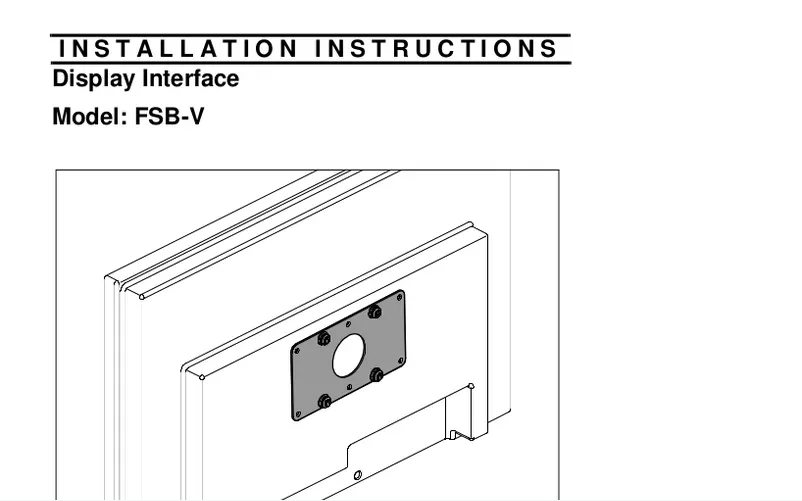 Page 1 of the manual User Manual Chief FSBVB