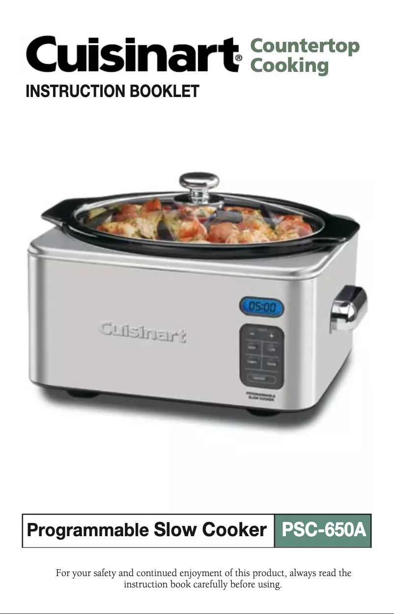 First page image of the manual for PSC-650A