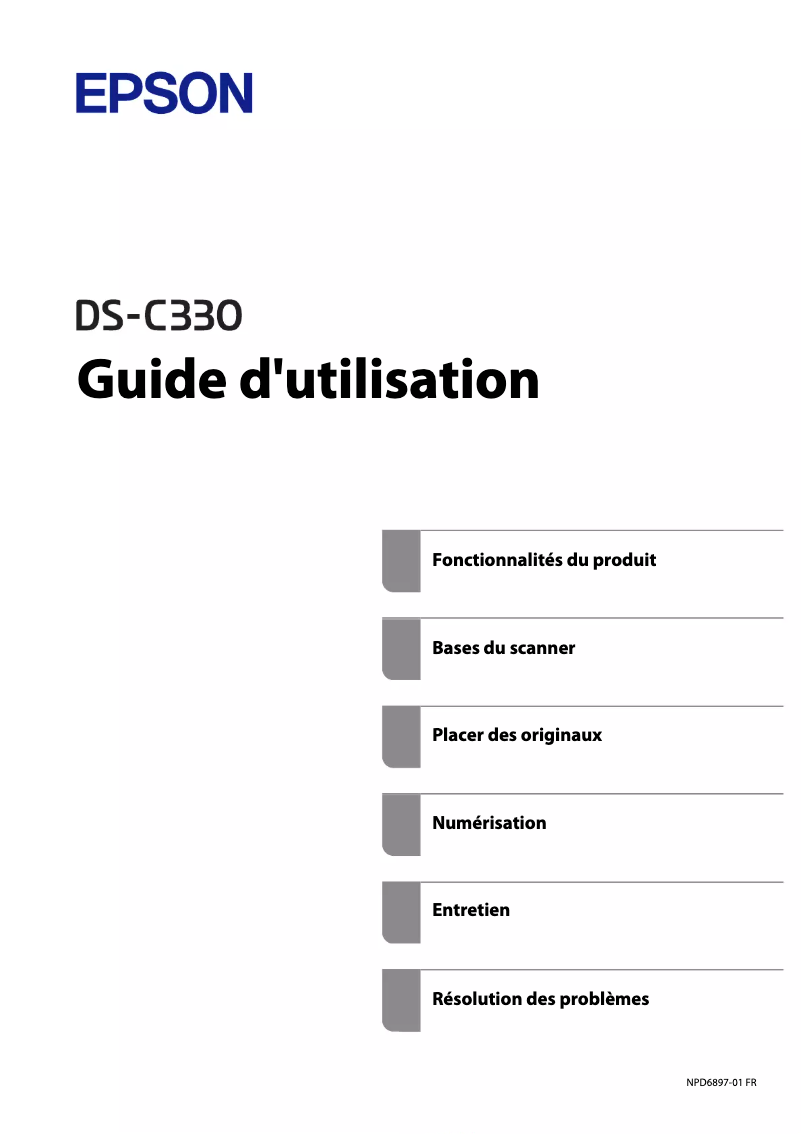 First page image of the manual for DS-C330