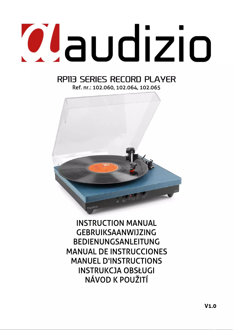 Page 1 of the manual User Manual Audizio RP113