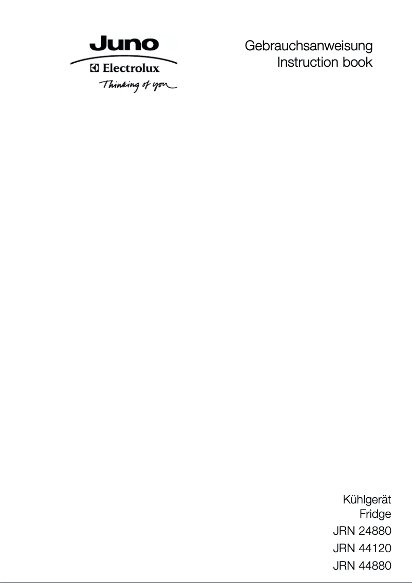 First page image of the manual for JRN44120